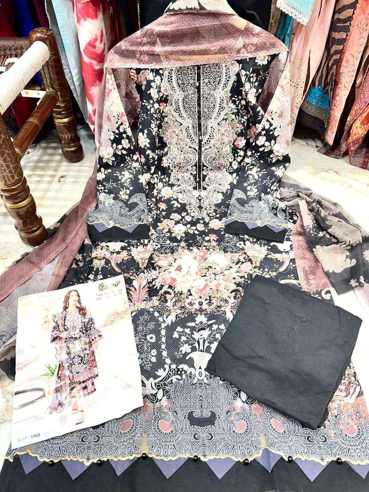 Cosmos Noor Digital Lawn Collection 24 Readymade Cotton Dress 8 pcs Catalogue