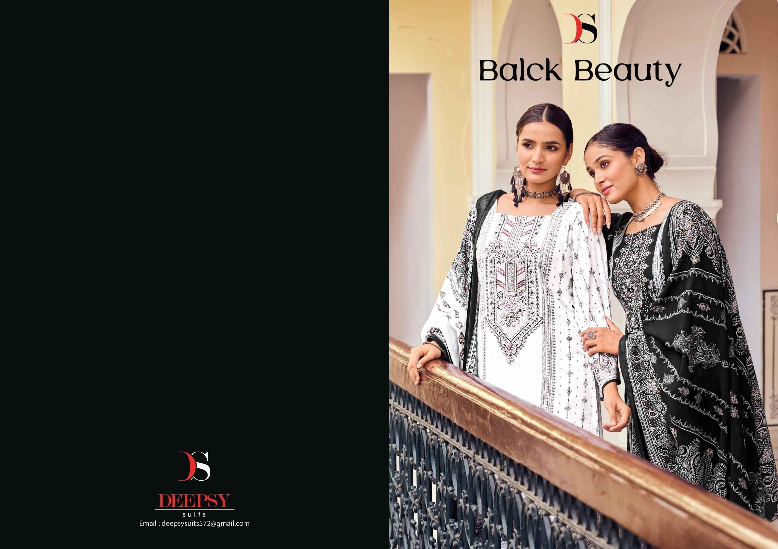 Deepsy Black Beauty Cotton Dress Material 8 pcs Catalogue