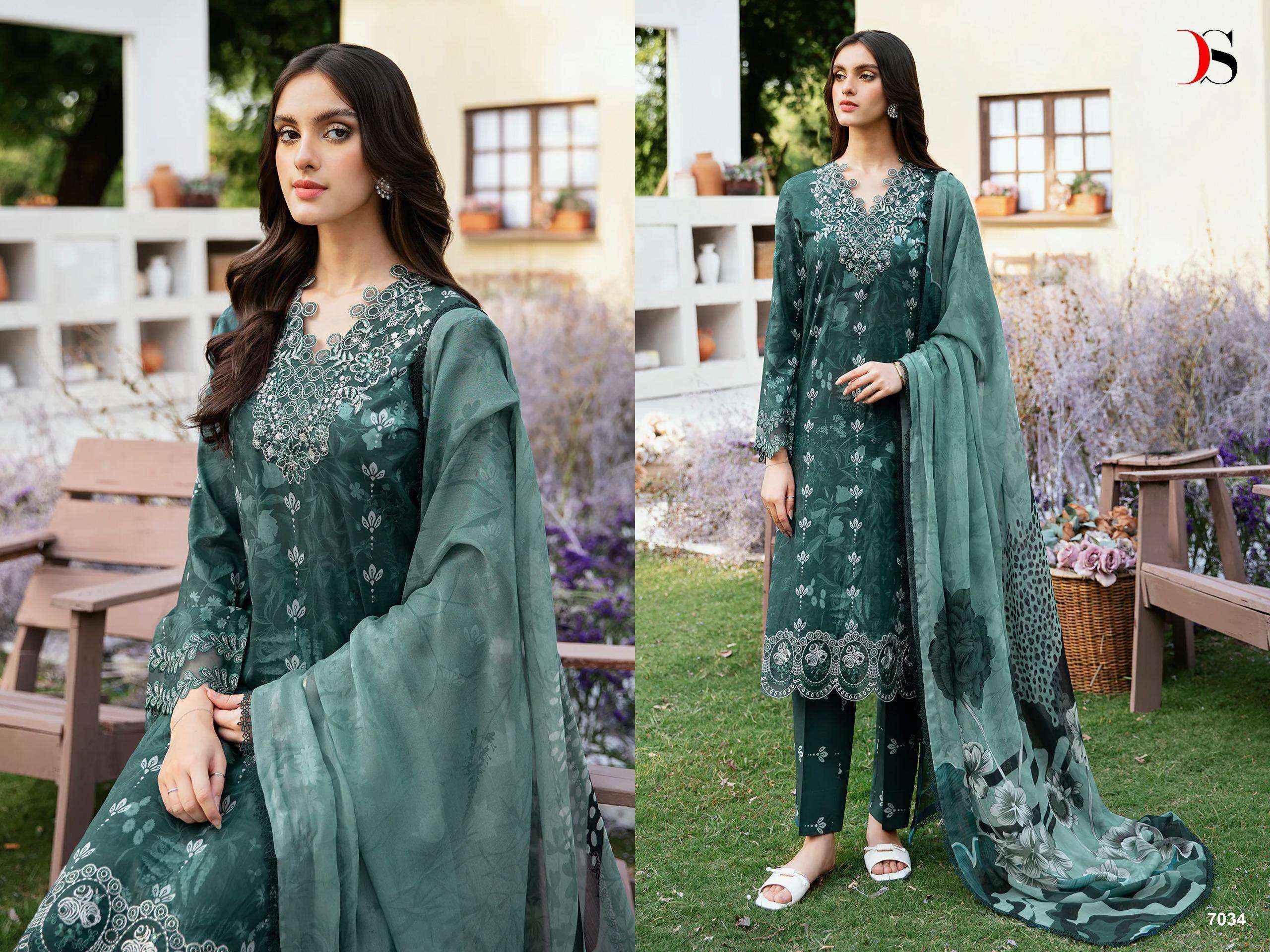 Deepsy Ramsha Rangrez Luxury Lawn 24-3 Cotton Dress Material 6 pcs Catalogue