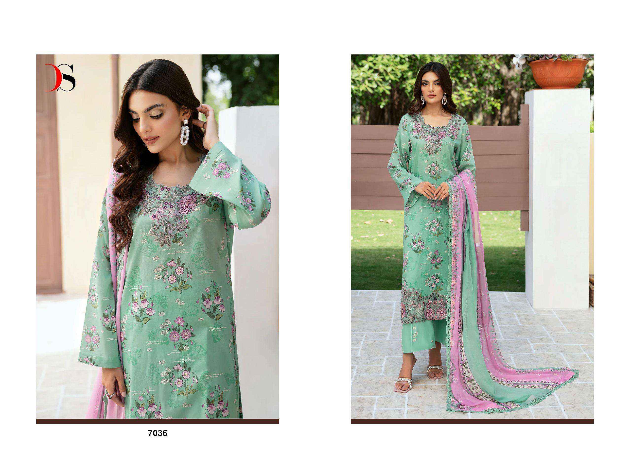 Deepsy Ramsha Rangrez Luxury Lawn 24-3 Cotton Dress Material 6 pcs Catalogue