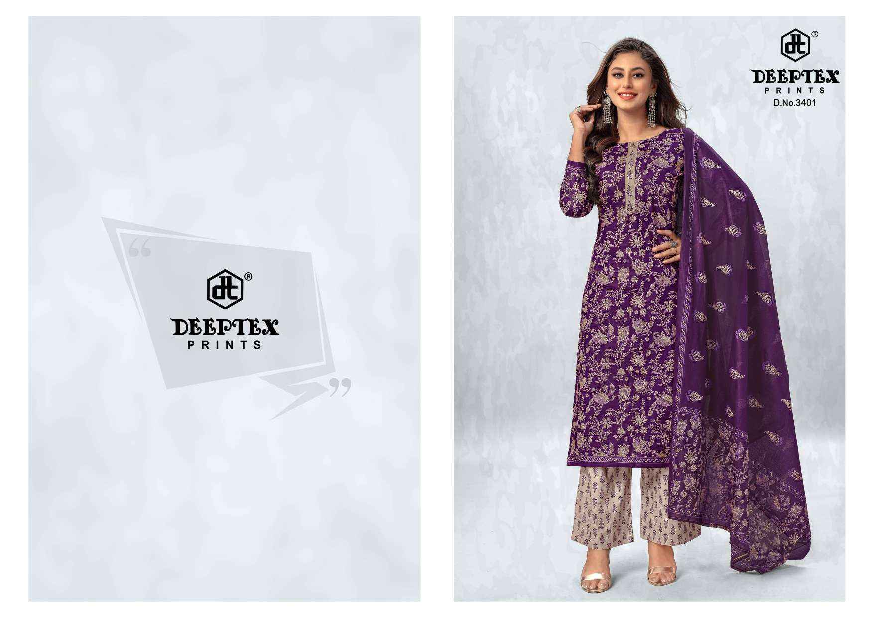 Deeptex Chief Guest Vol 34 Cotton Dress Material 15 pcs Catalogue