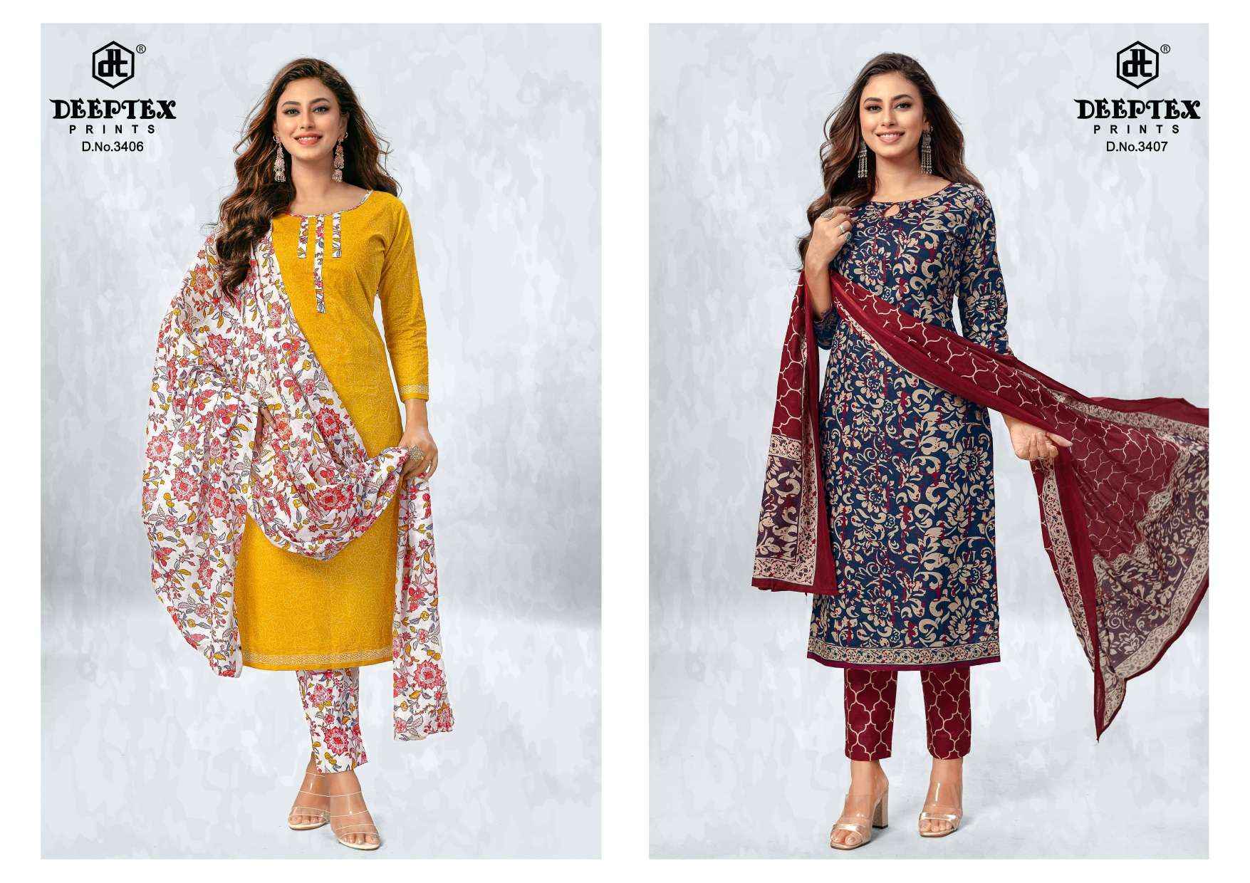 Deeptex Chief Guest Vol 34 Cotton Dress Material 15 pcs Catalogue