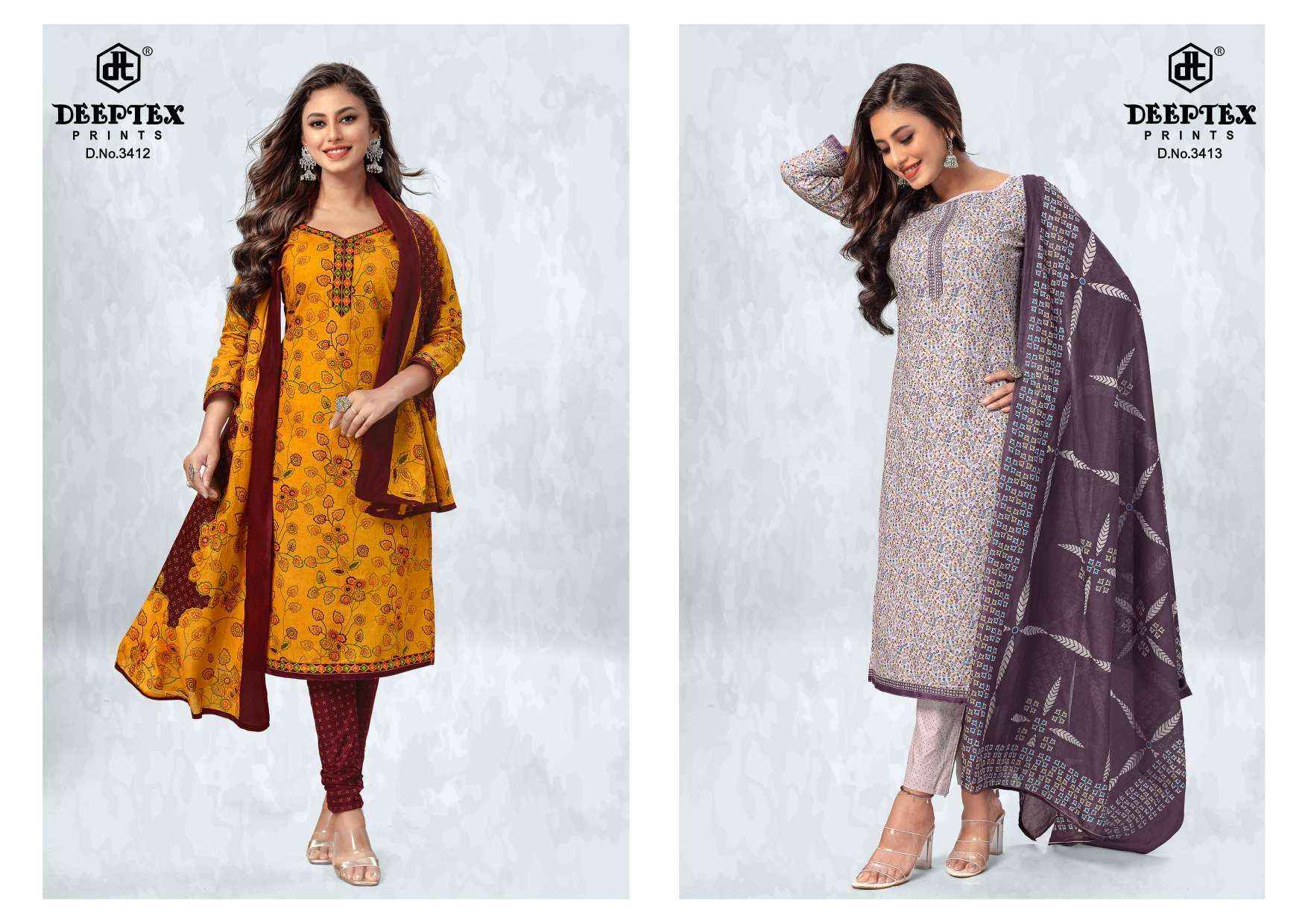 Deeptex Chief Guest Vol 34 Cotton Dress Material 15 pcs Catalogue