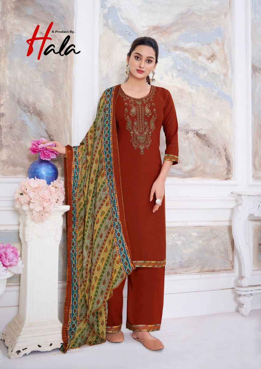 Hala Nigaar Vol 1 Rayon Dress Material 8 pcs Catalogue