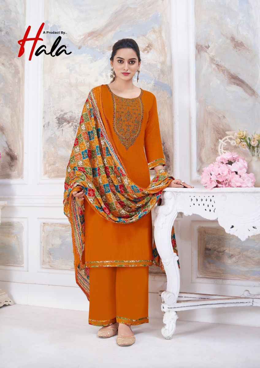 Hala Nigaar Vol 1 Rayon Dress Material 8 pcs Catalogue