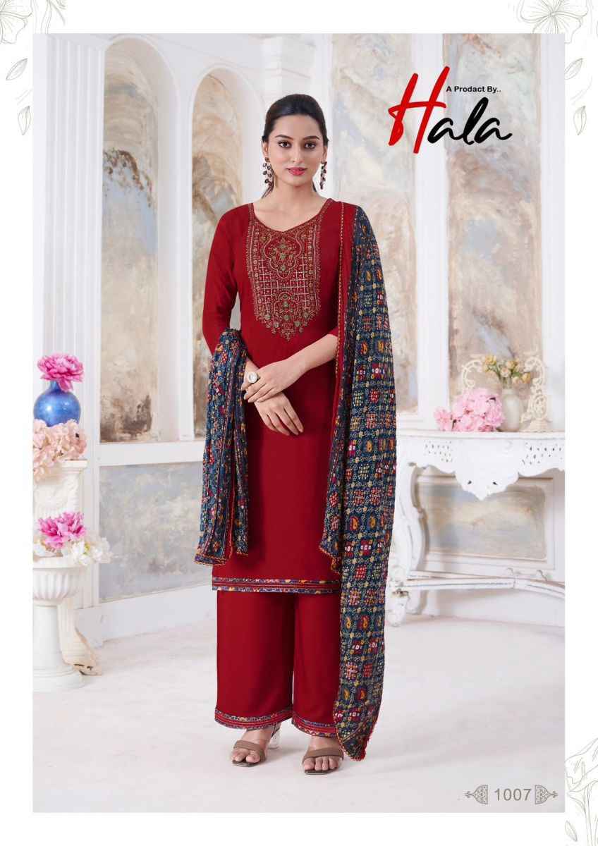 Hala Nigaar Vol 1 Rayon Dress Material 8 pcs Catalogue