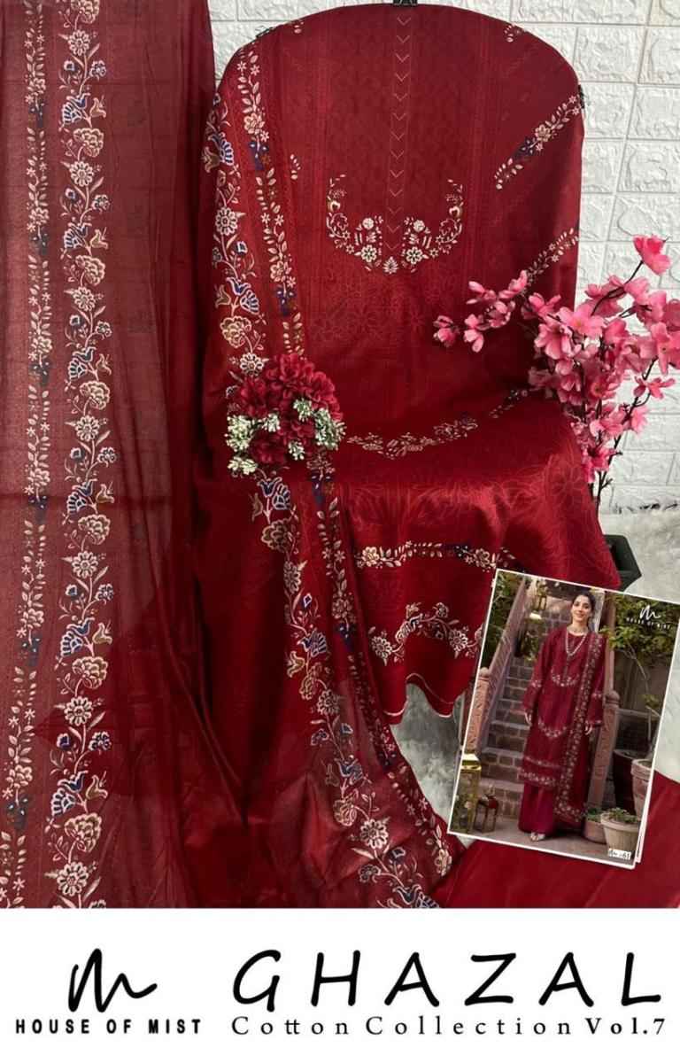 House Of Mist Ghazal Cotton Collection Vol-7 Cotton Dress Material 6 pcs Catalogue