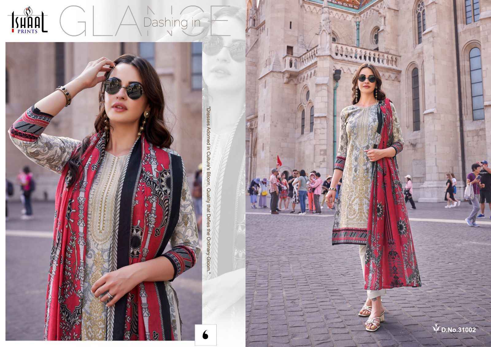 Ishaal Prints Gulmohar Vol 31 Lawn Dress Material 10 Pc Catalouge