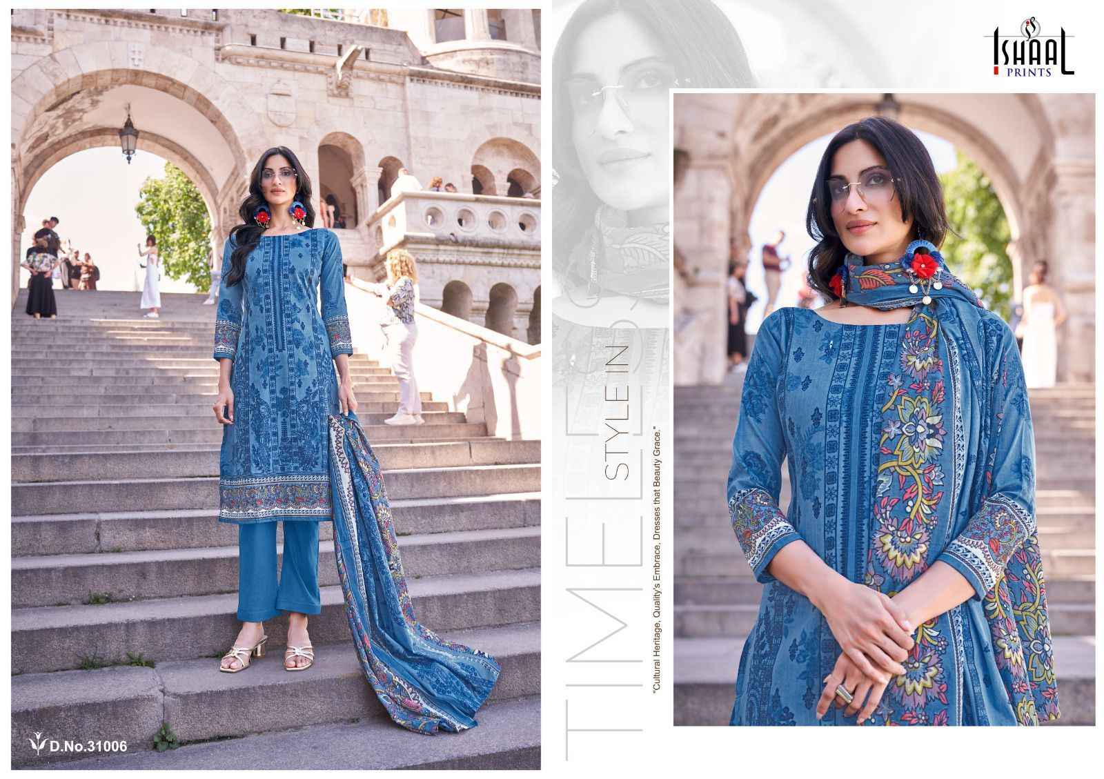 Ishaal Prints Gulmohar Vol 31 Lawn Dress Material 10 Pc Catalouge