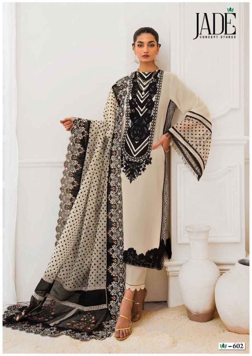 Jade Crimson Exclusive Heavy Lawn Collection Vol 6 Lawn Cotton Dress Material 6 pc Cataloge