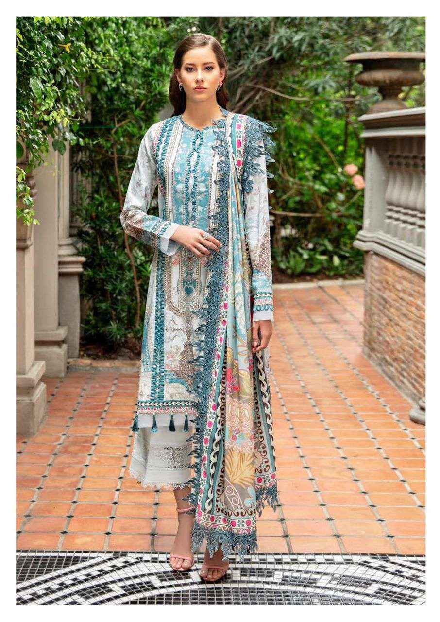 Jade Crimson Exclusive Heavy Lawn Collection Vol 7 Readymade Lawn Cotton Dress 6 pc Cataloge