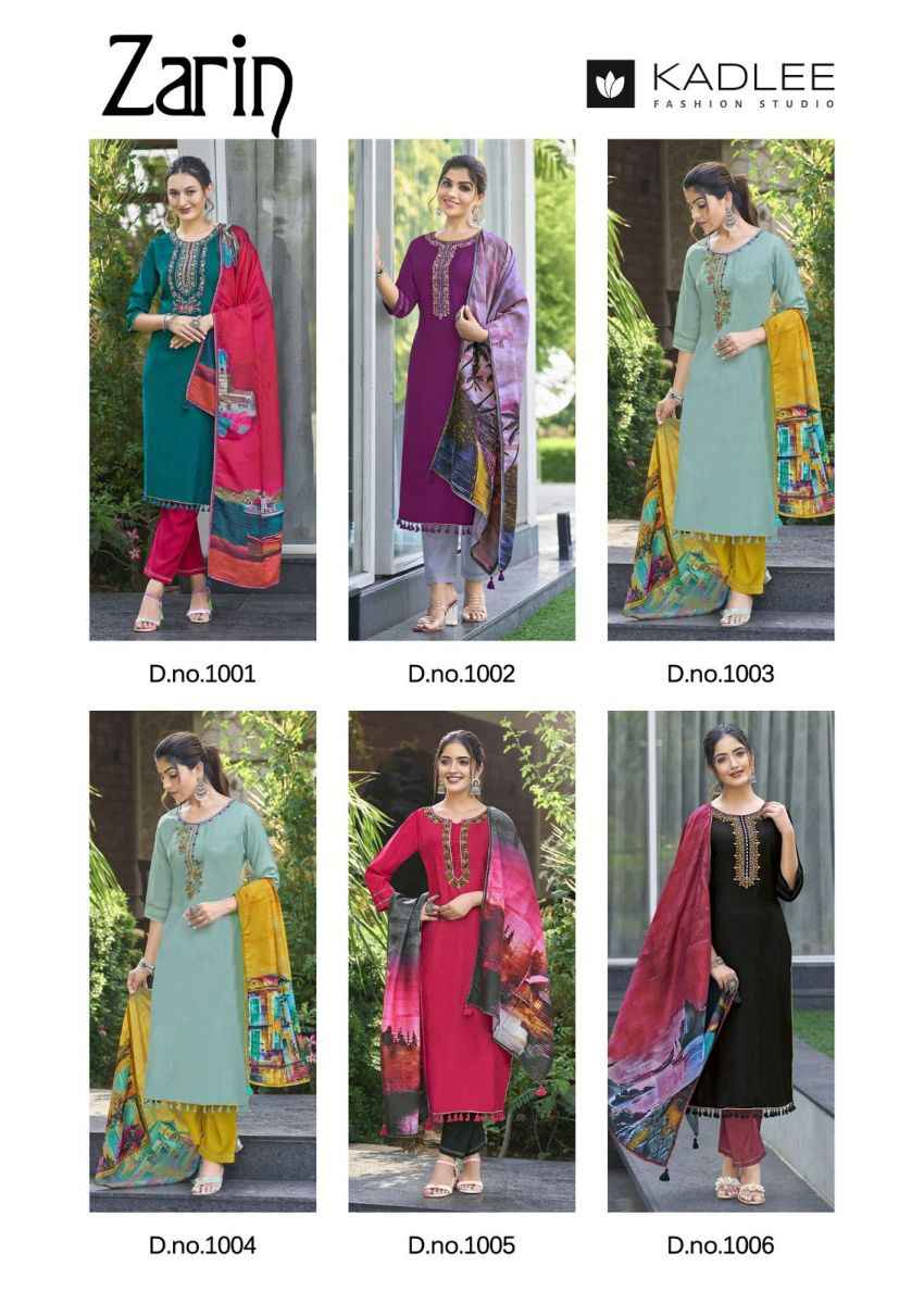 Kadlee Zarin Viscose Kurti Combo 6 pcs Catalogue