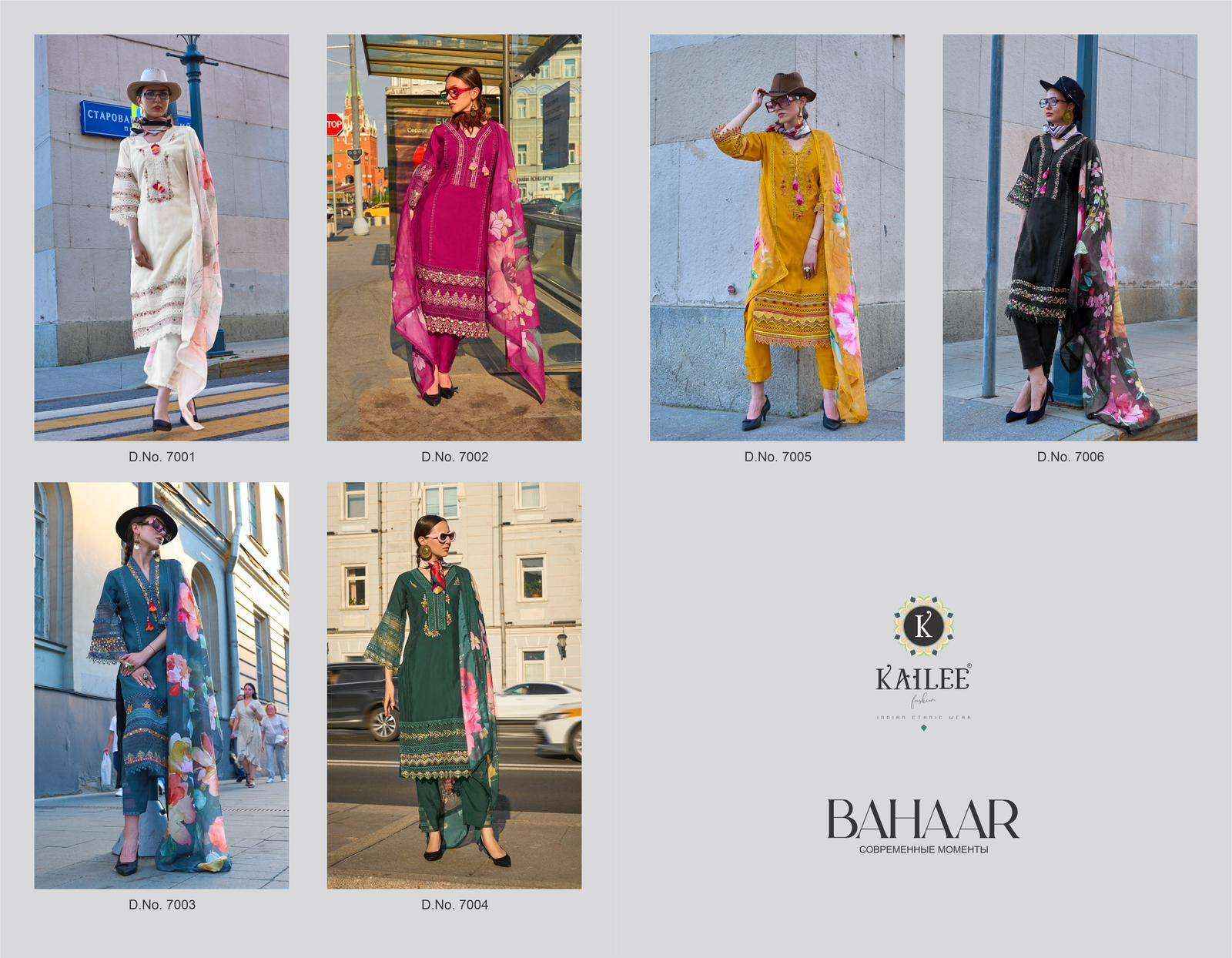 Kailee Fashion Bahaar Readymade Viscose Dress 6 pcs Catalogue