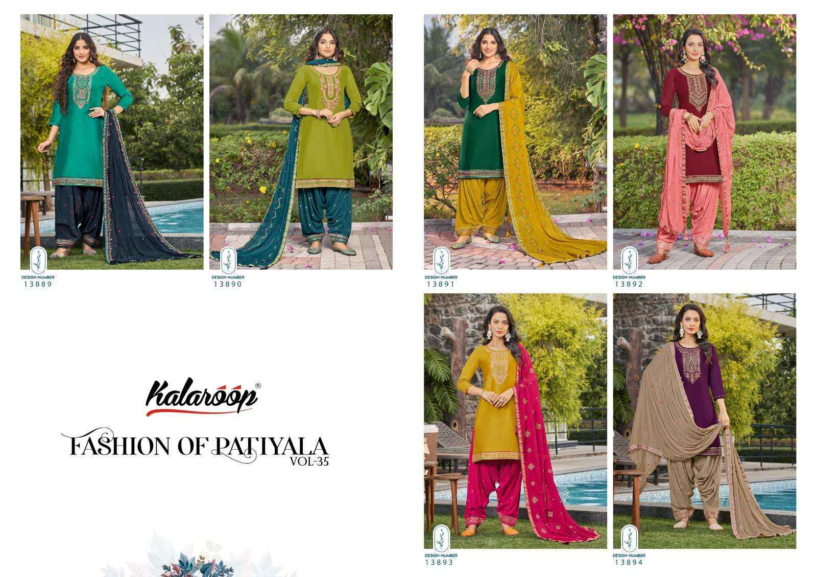 Kalaroop Kajree Fashion Of Patiyala Vol 36 Jam Silk Kurti Combo 6 pcs Catalogue