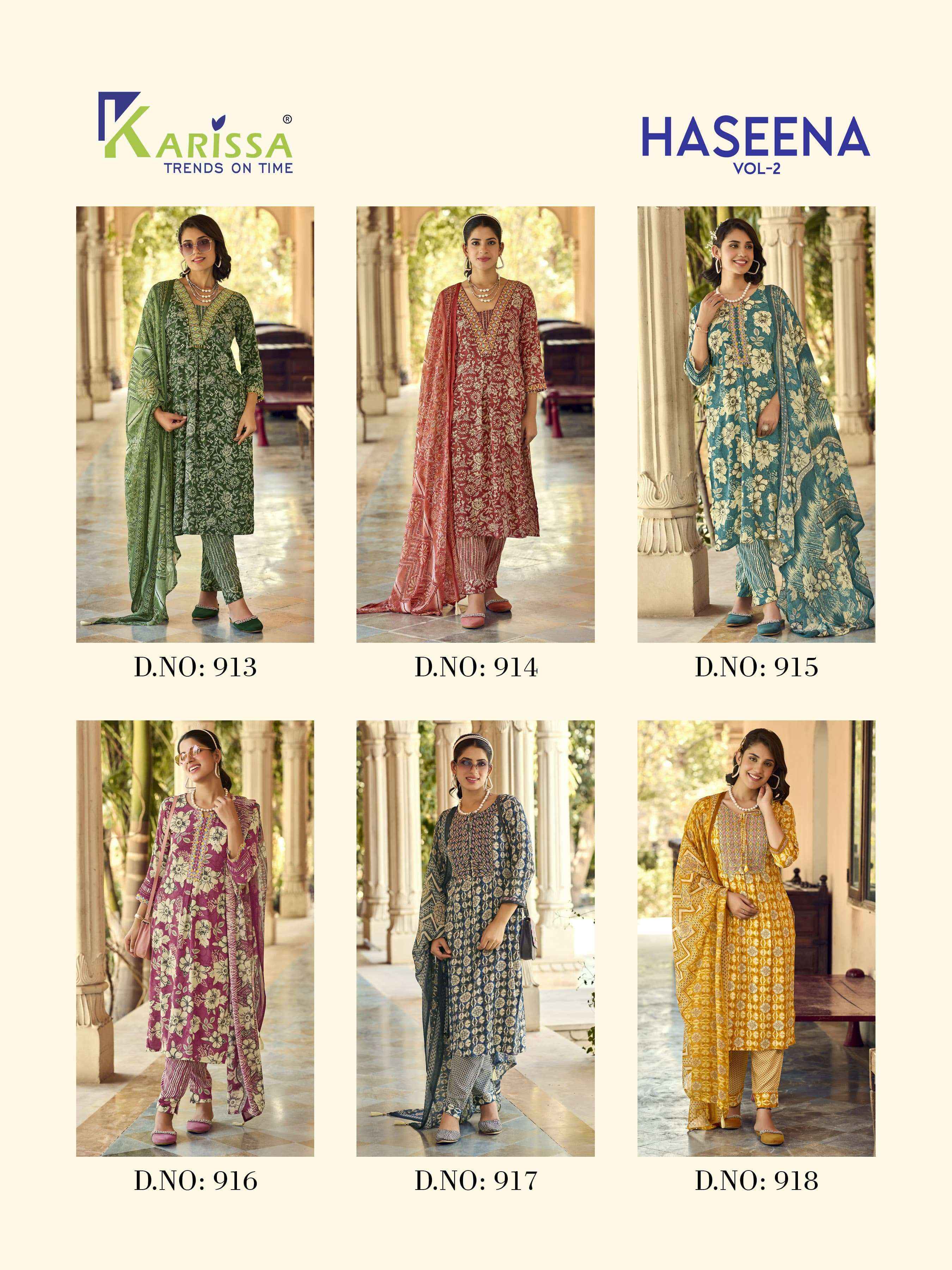 Karissa Haseena Vol 2 Rayon Kurti Combo 6 pcs Catalogue
