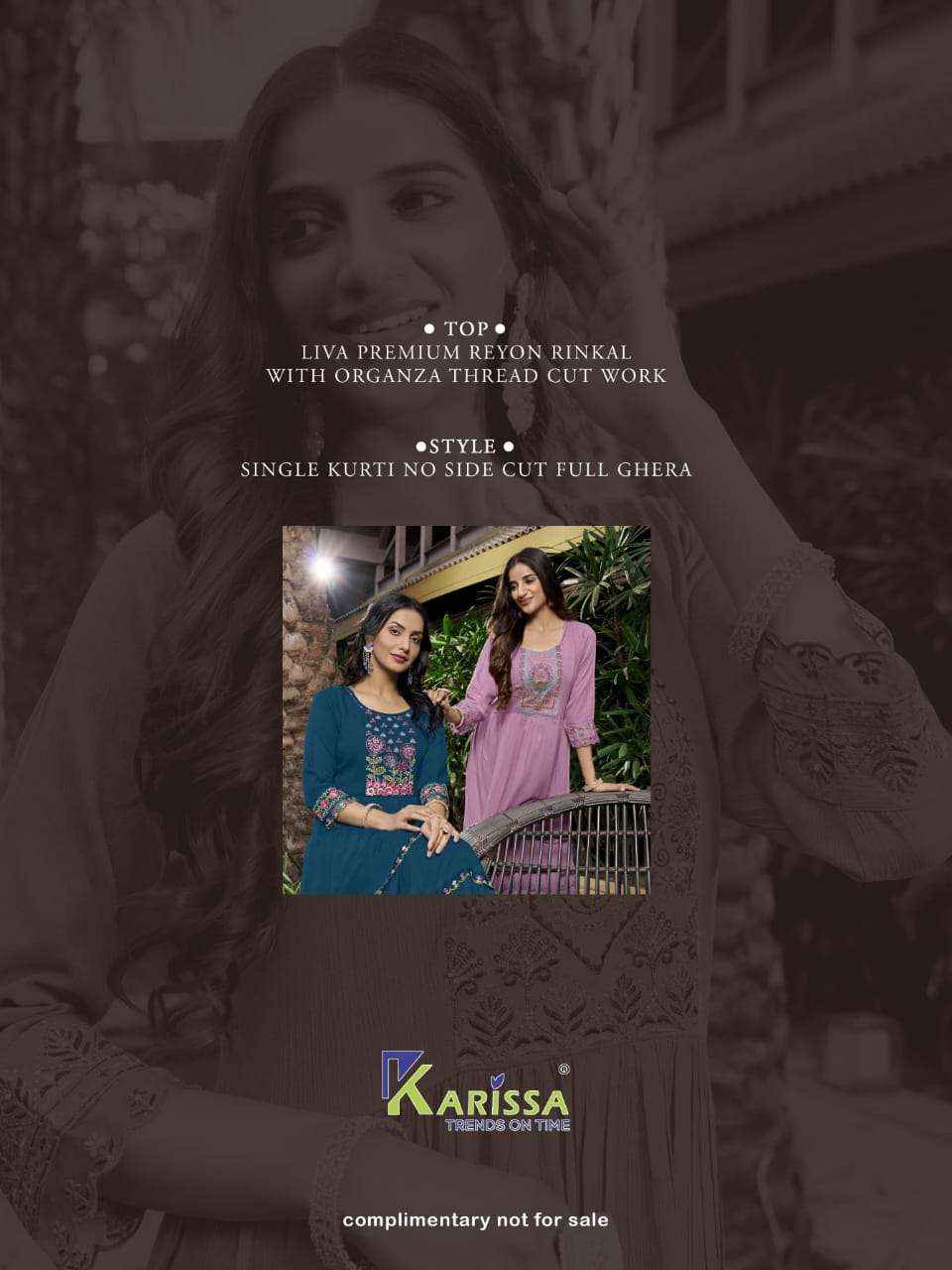 Karissa Zoya Vol 2 Reyon Kurti 4 pcs Catalogue