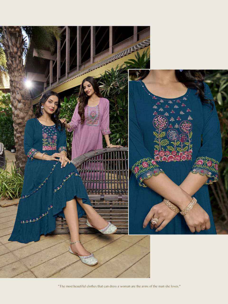 Karissa Zoya Vol 2 Reyon Kurti 4 pcs Catalogue