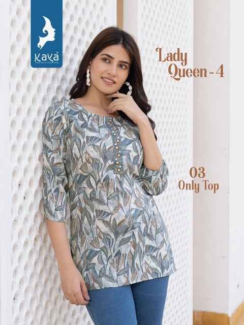 Kaya Lady Queen Vol 4 Capsule Kurti 8 pcs Catalogue