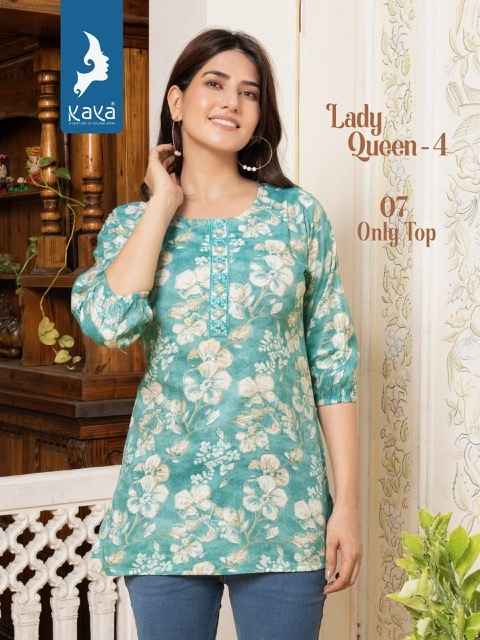 Kaya Lady Queen Vol 4 Capsule Kurti 8 pcs Catalogue