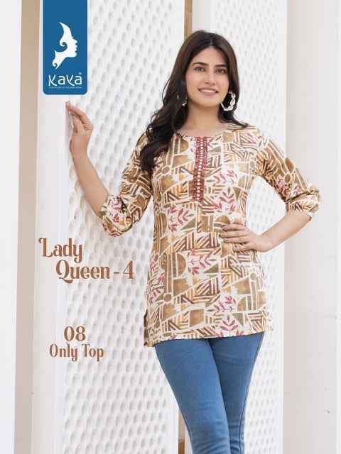 Kaya Lady Queen Vol 4 Capsule Kurti 8 pcs Catalogue