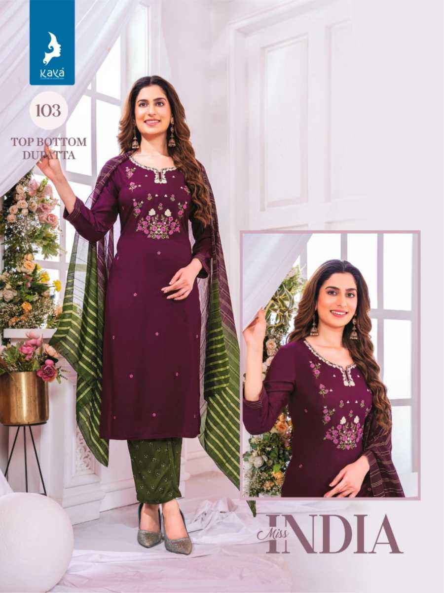 Kaya Miss India Rayon Kurti Combo 8 pcs Catalogue