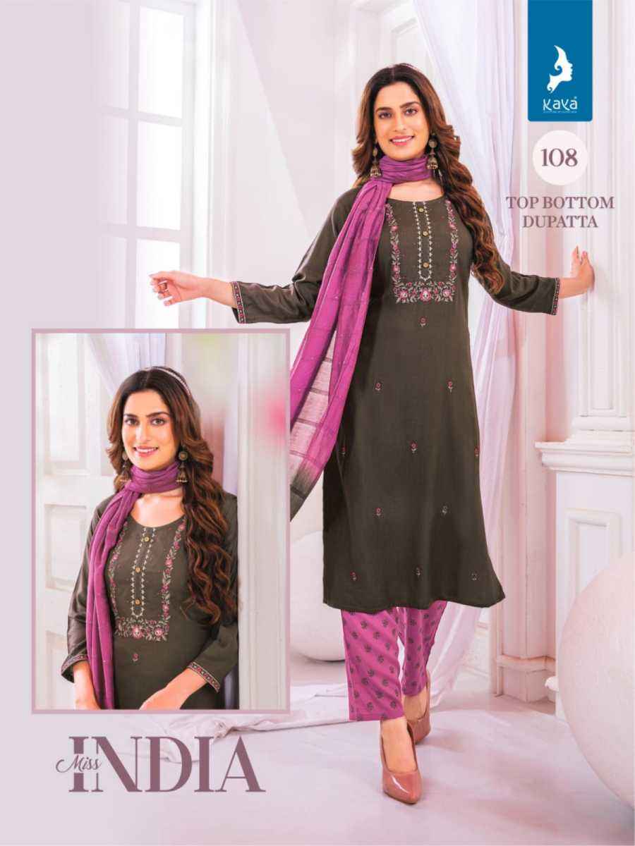 Kaya Miss India Rayon Kurti Combo 8 pcs Catalogue