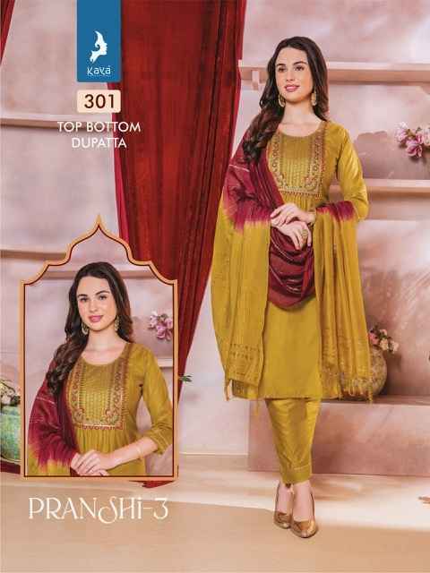 Kaya Pranshi 3 Chanderi Silk Kurti Combo 8 pcs Catalogue