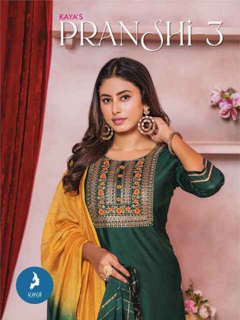 Kaya Pranshi 3 Chanderi Silk Kurti Combo 8 pcs Catalogue