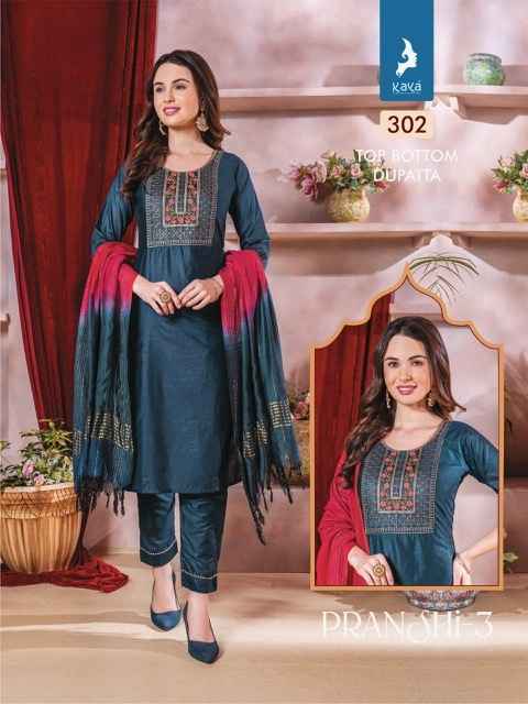 Kaya Pranshi 3 Chanderi Silk Kurti Combo 8 pcs Catalogue