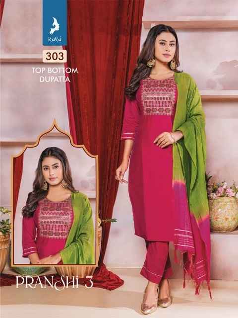 Kaya Pranshi 3 Chanderi Silk Kurti Combo 8 pcs Catalogue