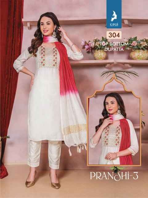 Kaya Pranshi 3 Chanderi Silk Kurti Combo 8 pcs Catalogue