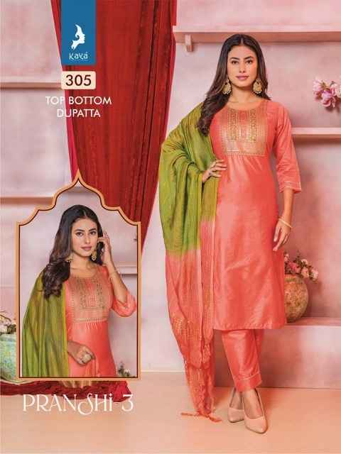 Kaya Pranshi 3 Chanderi Silk Kurti Combo 8 pcs Catalogue