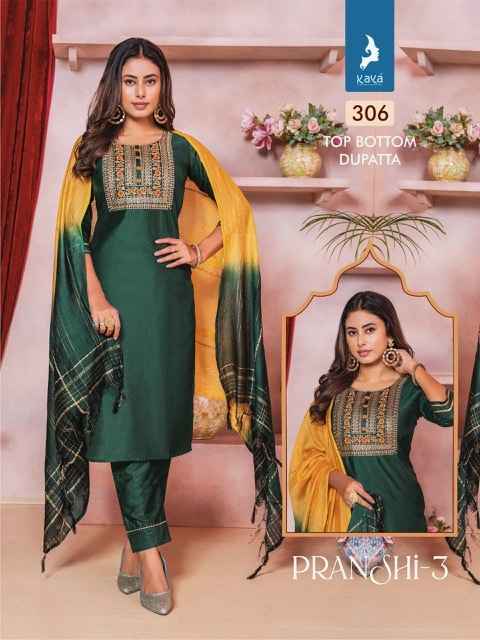 Kaya Pranshi 3 Chanderi Silk Kurti Combo 8 pcs Catalogue