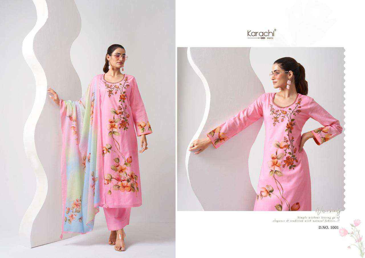 Kesar Karachi Prints Dreams Lawn Cotton Dress Material 6 pcs Catalogue