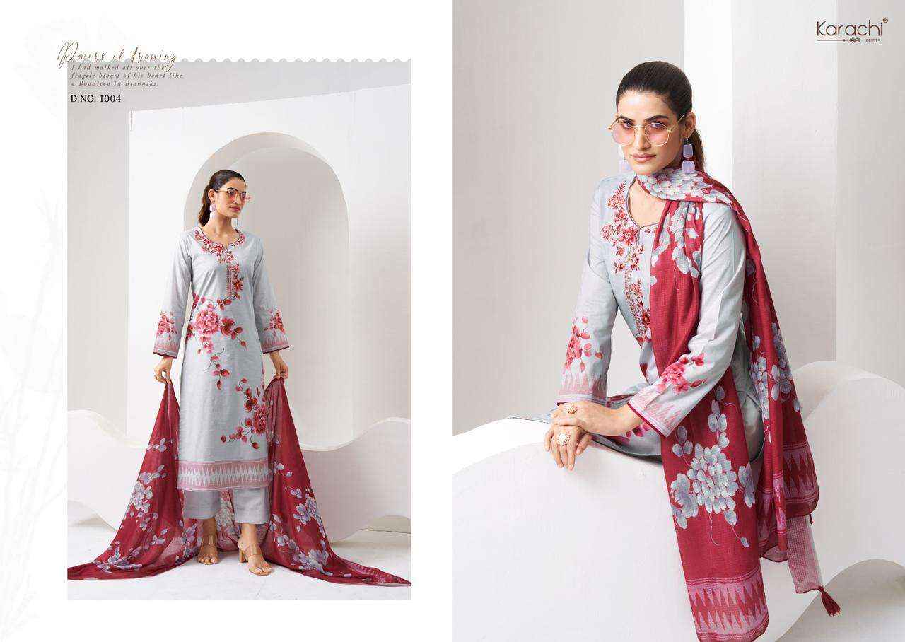 Kesar Karachi Prints Dreams Lawn Cotton Dress Material 6 pcs Catalogue