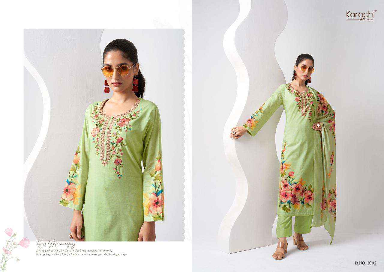Kesar Karachi Prints Dreams Lawn Cotton Dress Material 6 pcs Catalogue