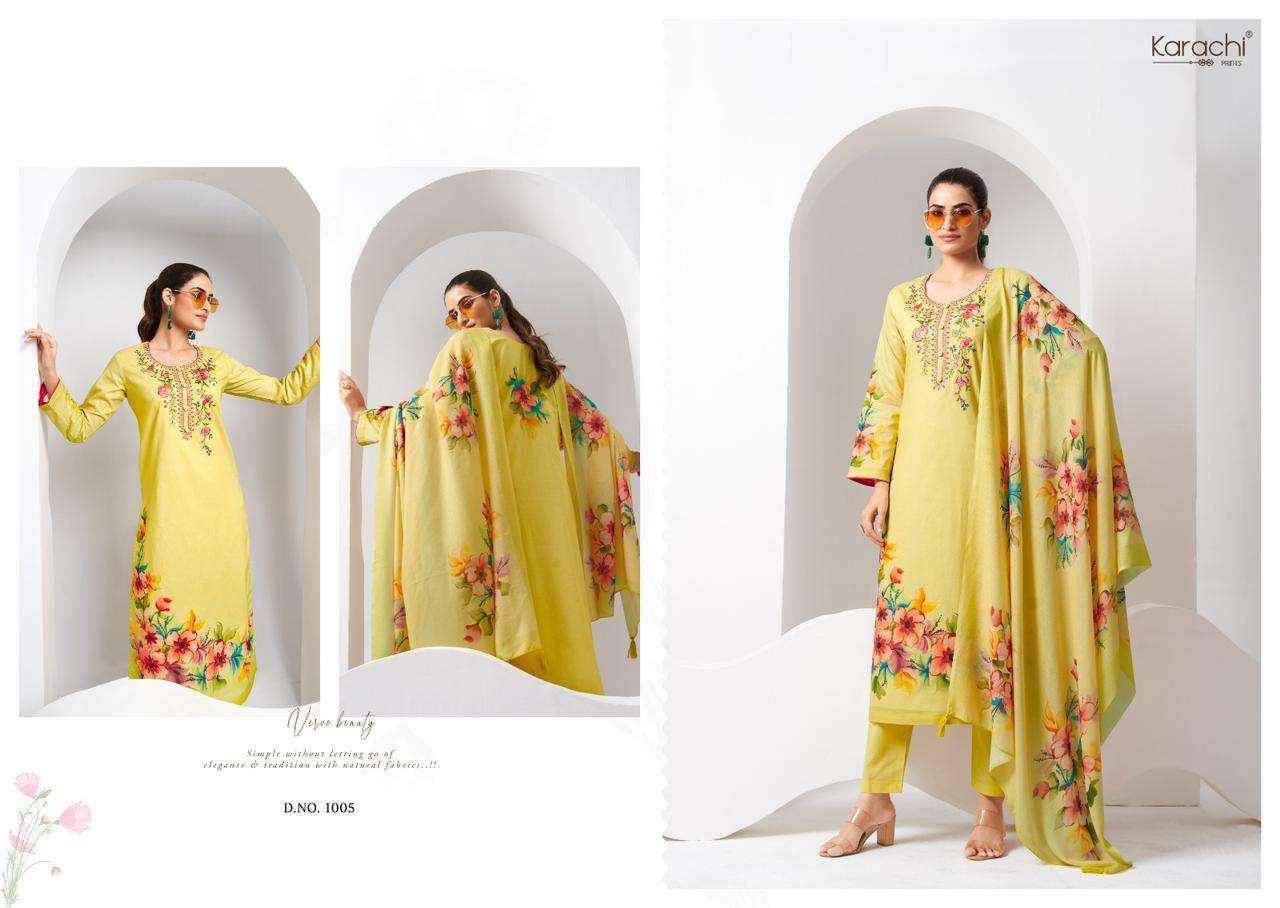 Kesar Karachi Prints Dreams Lawn Cotton Dress Material 6 pcs Catalogue