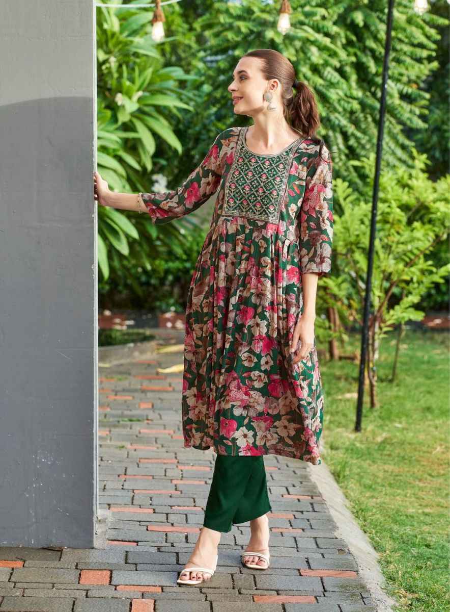 Kushal,s Morni Rayon Kurti Combo 10 pcs Catalogue