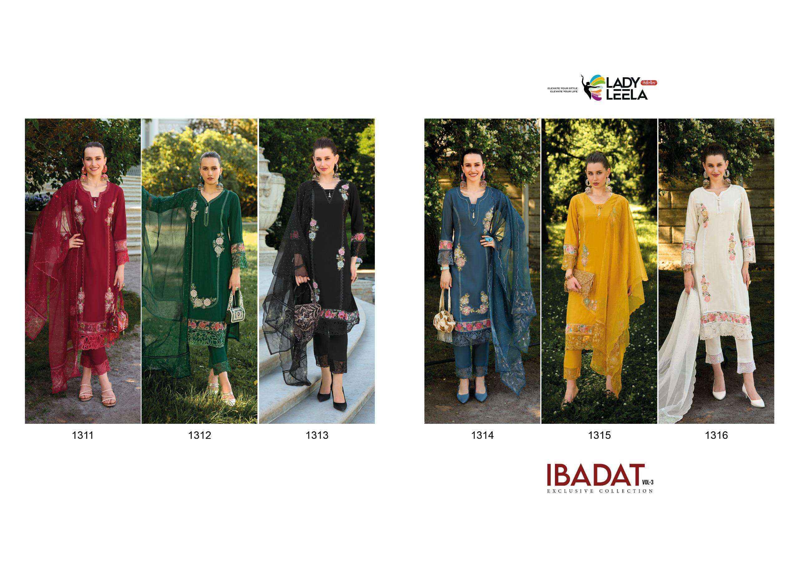 Lady Leela Ibadat Vol-3 Readymade Cotton Dress 6 Pc Catalog