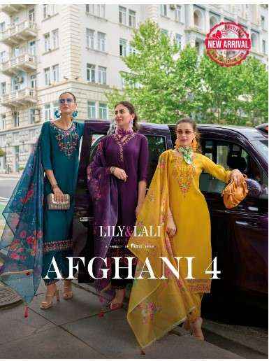 Lily & Lali Afghani 4 Silk Kurti Combo 6 pcs Catalogue