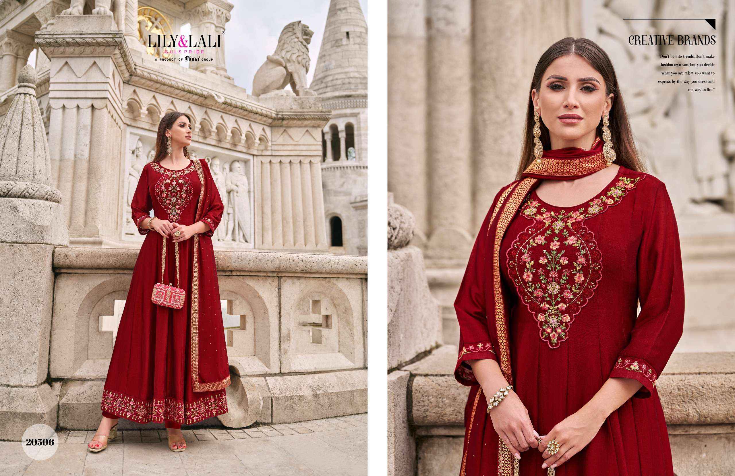 Lily & Lali Bibbojaan Silk Kurti Combo 6 pcs Catalogue