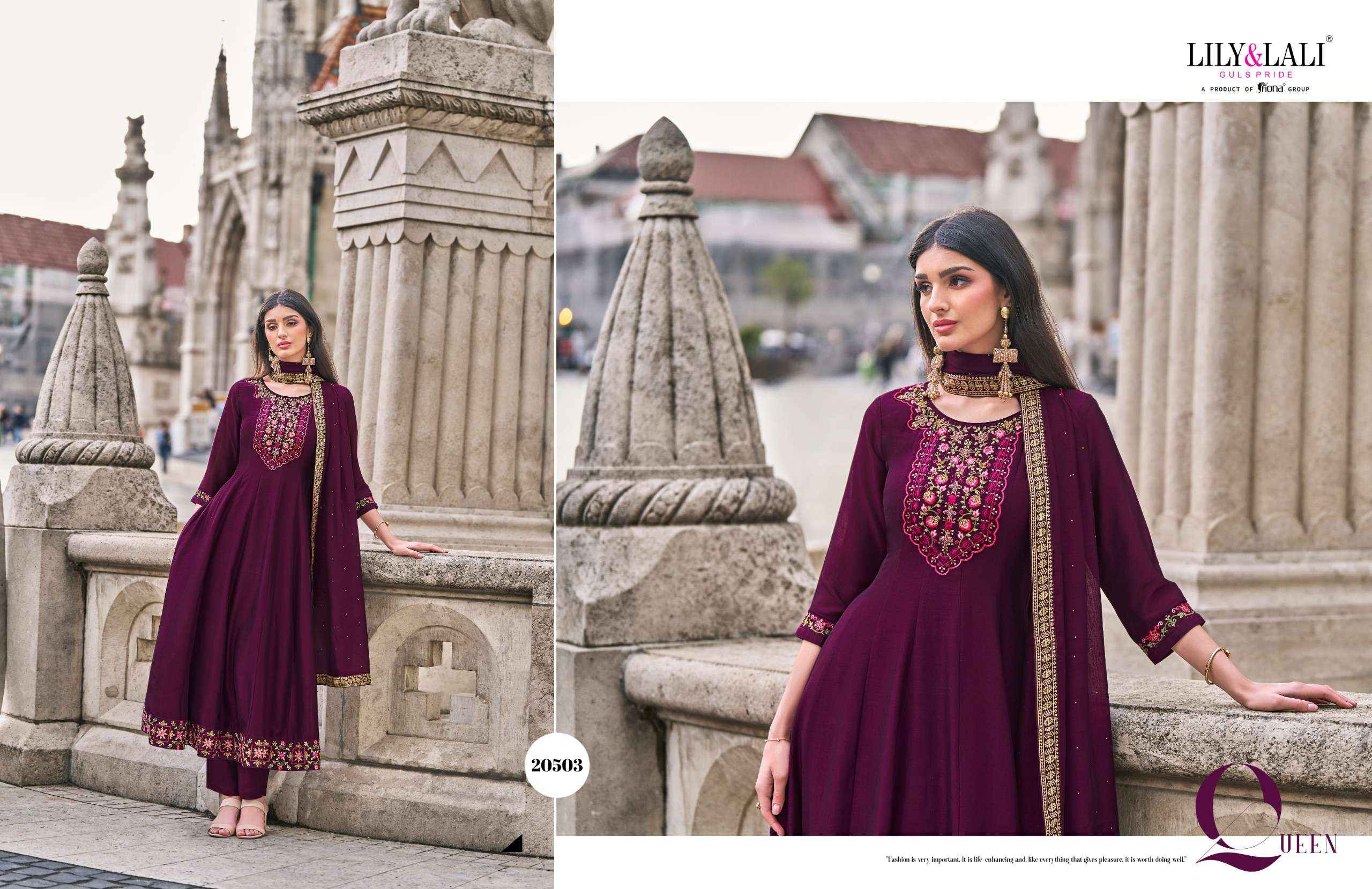 Lily & Lali Bibbojaan Silk Kurti Combo 6 pcs Catalogue