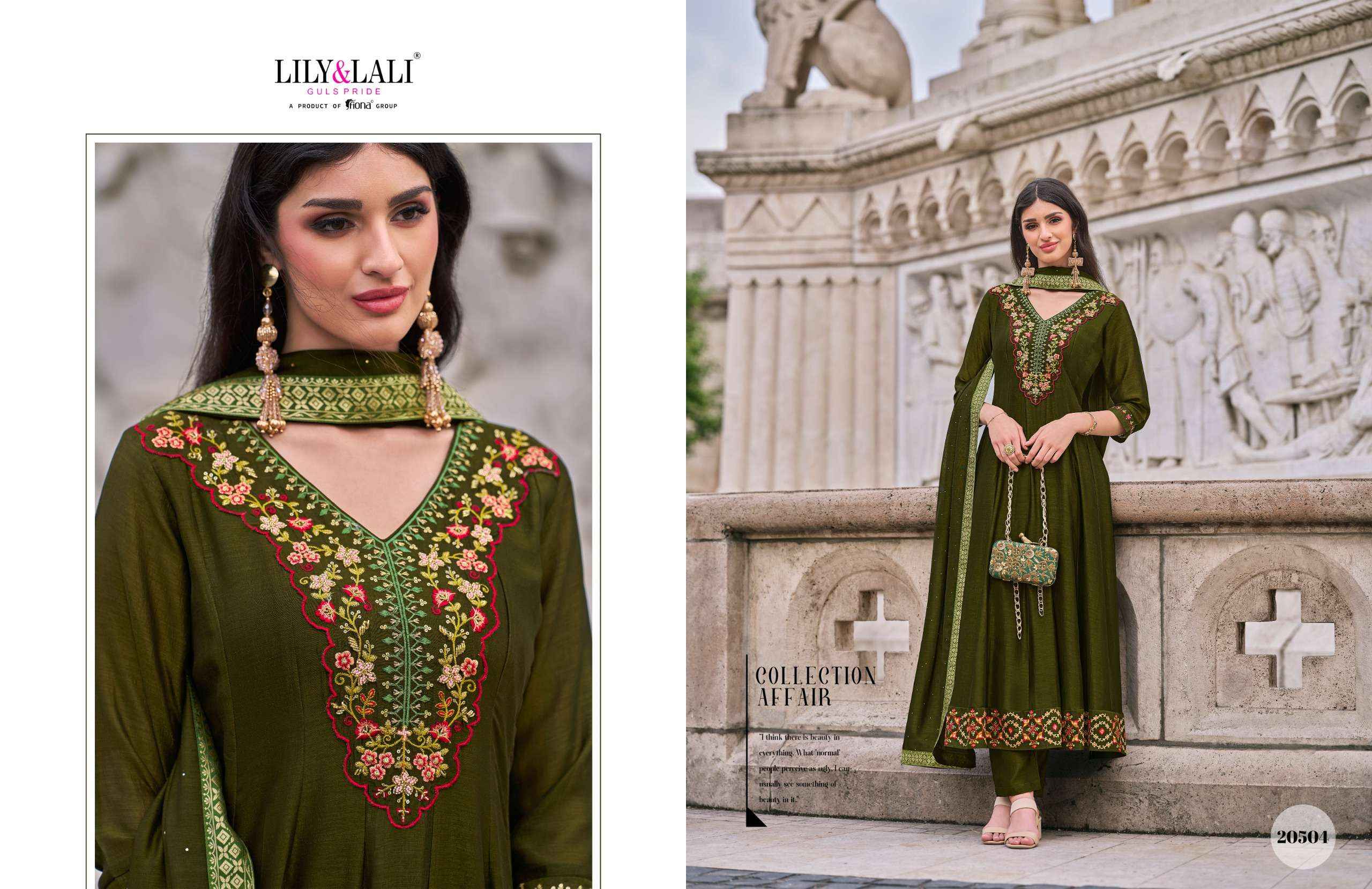 Lily & Lali Bibbojaan Silk Kurti Combo 6 pcs Catalogue