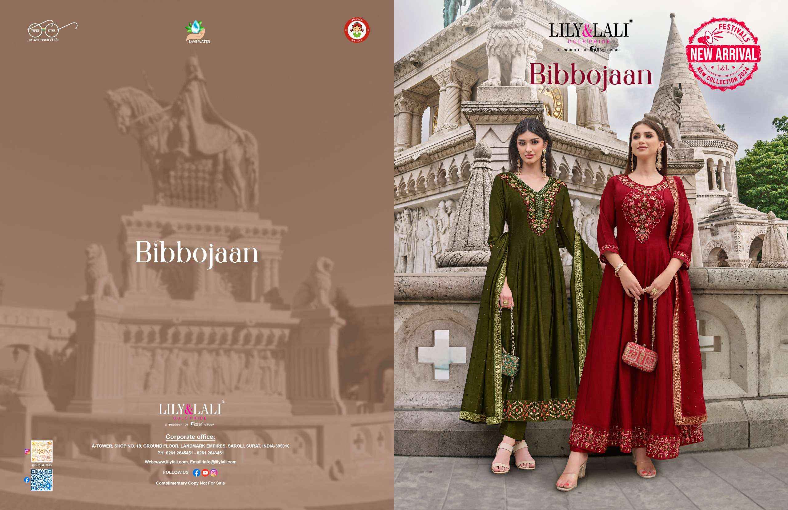 Lily & Lali Bibbojaan Silk Kurti Combo 6 pcs Catalogue