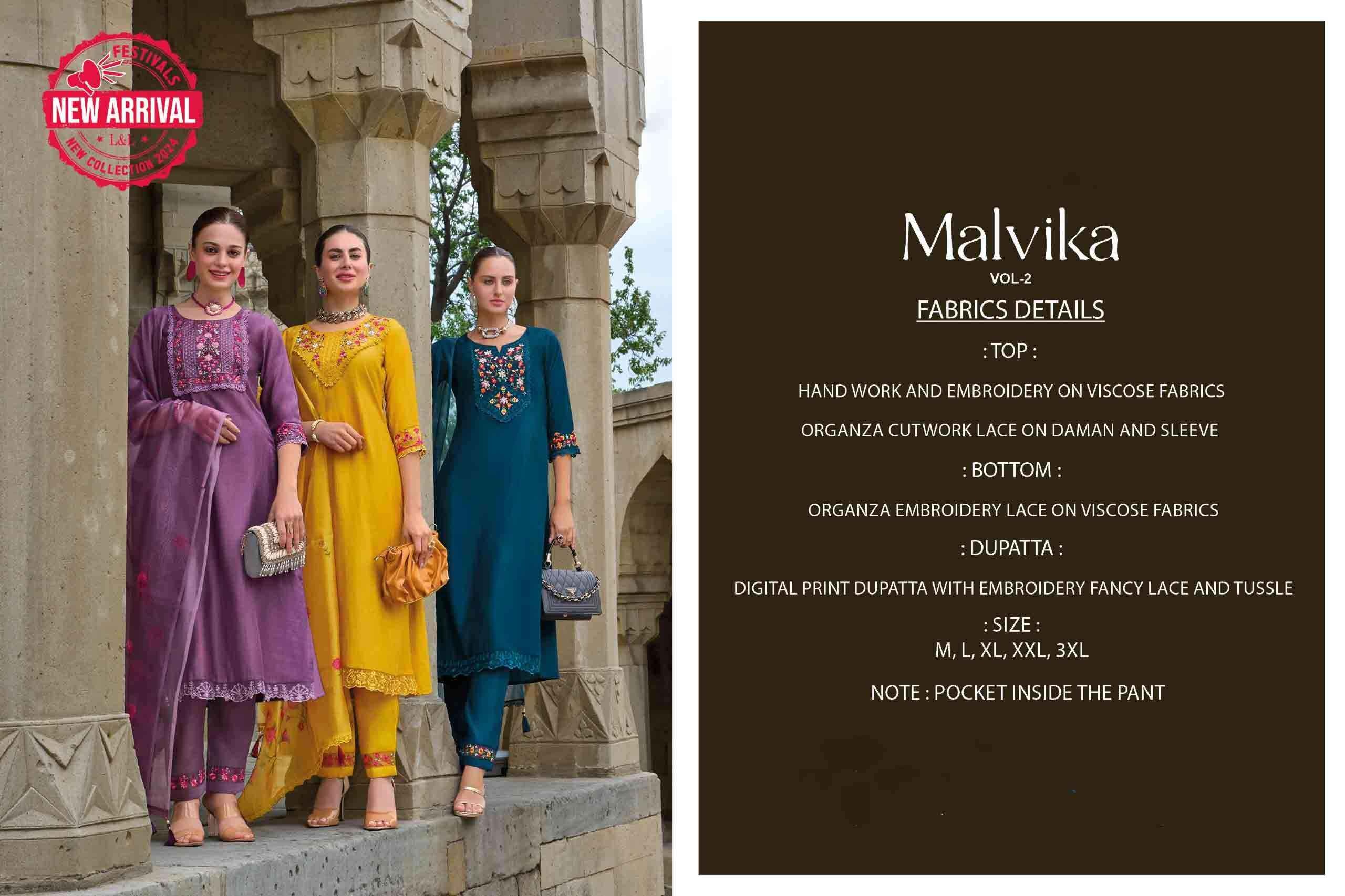 Lily & Lali Malvika Vol 2 Viscose Kurti Combo 6 pcs Catalogue