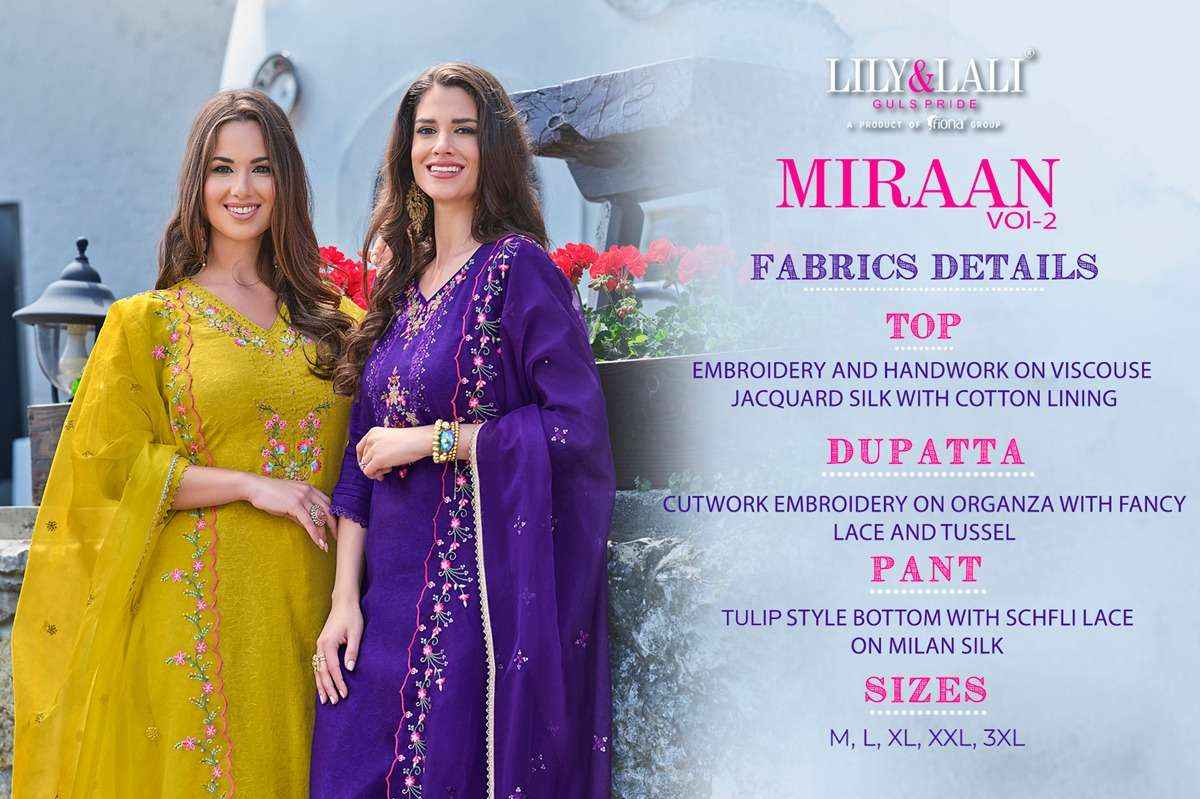 Lily & Lali Miraan Vol 2 Viscose Kurti Combo 6 pcs Catalogue