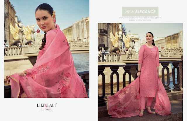 Lily & Lali Organza Chikan Kari Vol 2 Readymade Organza Dress 6 pcs Catalogue