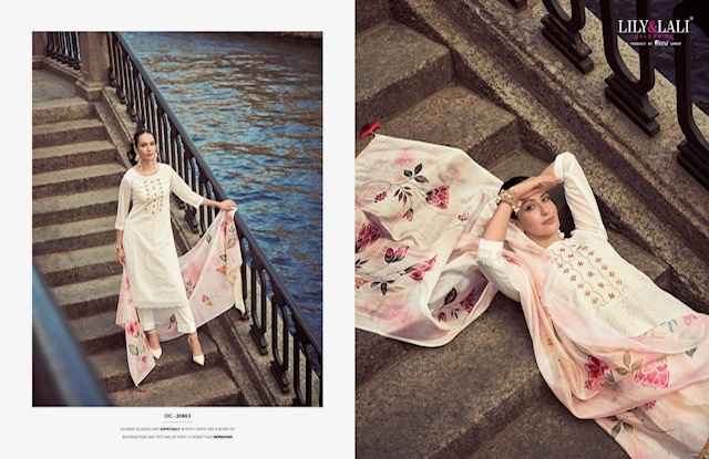 Lily & Lali Organza Chikan Kari Vol 2 Readymade Organza Dress 6 pcs Catalogue