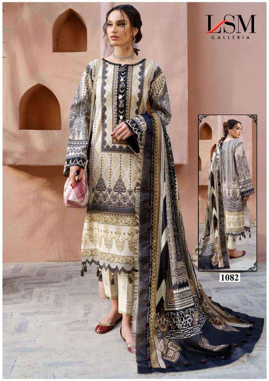 LSM Galleria Parian Dream Vol 9 Readymade Lawn Dress 6 pcs Catalogue