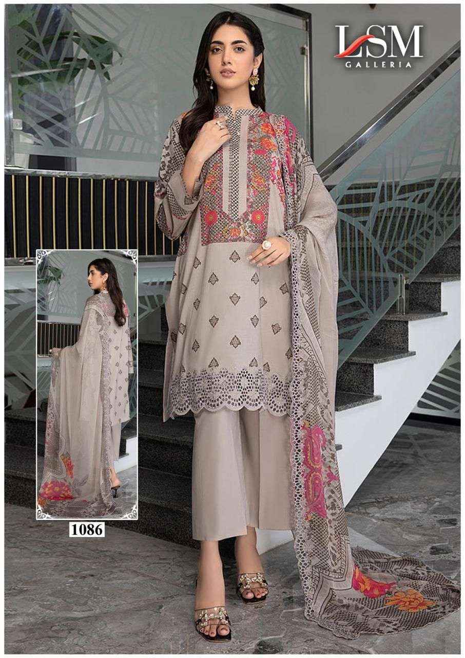 LSM Galleria Parian Dream Vol 9 Readymade Lawn Dress 6 pcs Catalogue